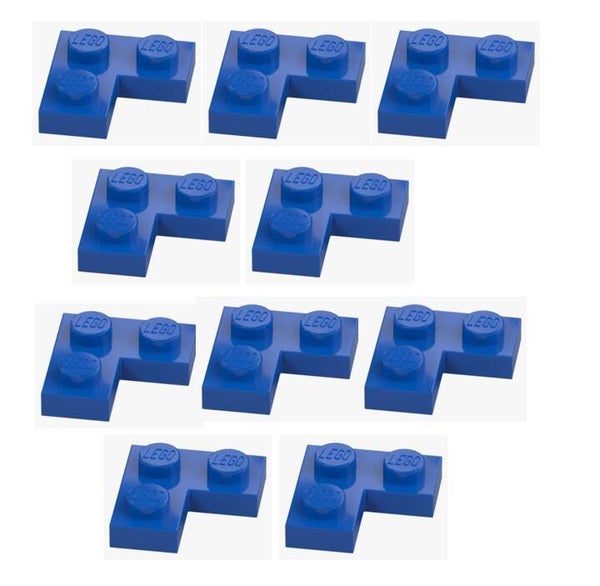 LEGO 10x Eckplatte 2x2 Blau 2420 242023 Bright Blue Corner Plate NEU Plate 1x2x2