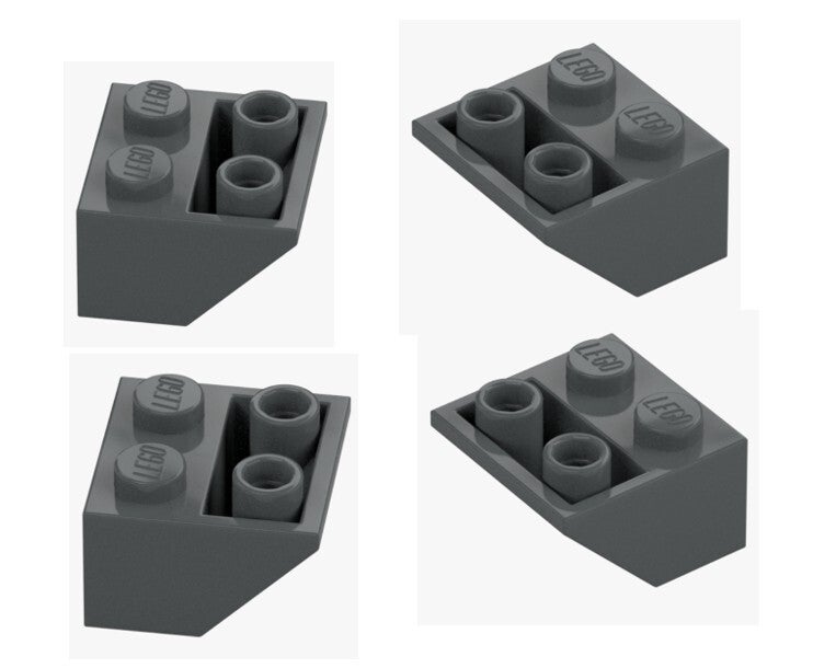LEGO 4x Schrägstein Invers 2x2 Dunkelgrau 3660 4211000 Negative Slope Neu