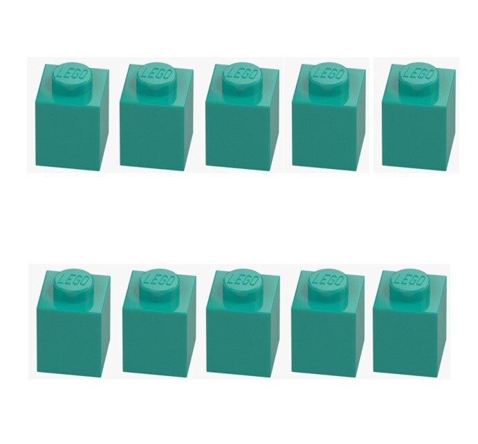 LEGO 10x Stein 1x1 Türkis 3005 6213776 Bright Bluish Green Baustein Neu Brick