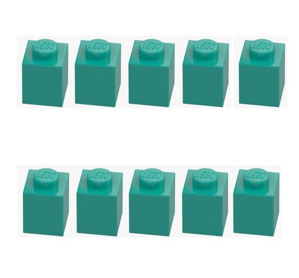 LEGO 10x Stein 1x1 Türkis 3005 6213776 Bright Bluish Green Baustein Neu Brick