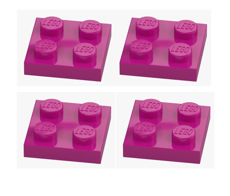 LEGO 4x Platte 2x2 Magenta 3022 6109930 Bright Reddish Violet NEU Plate