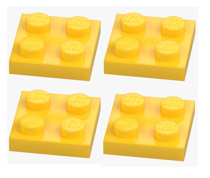 LEGO 4x Platte 2x2 Bright Yellow Gelb 3022 302224 Plate Grundplatte NEU