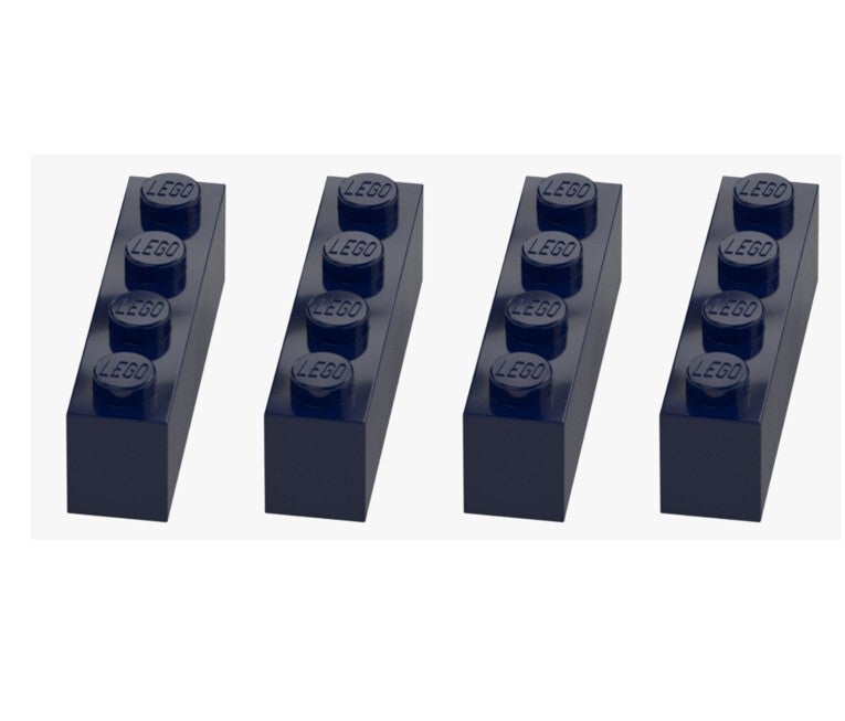 LEGO 4x Stein 1x4 Earth Blue Dunkelblau 3010 4264569 Brick Neu Ersatz Grundstein