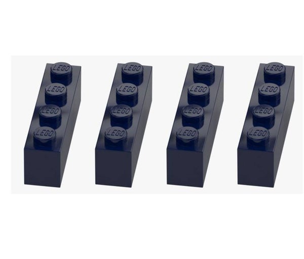 LEGO 4x Stein 1x4 Earth Blue Dunkelblau 3010 4264569 Brick Neu Ersatz Grundstein