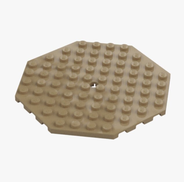LEGO Oktagon Platte 10x10 Sand Yellow Beige 89523 6288246 Octagon Plate