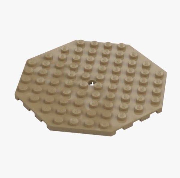 LEGO Oktagon Platte 10x10 Sand Yellow Beige 89523 6288246 Octagon Plate