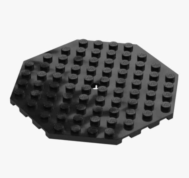LEGO Oktagon Platte 10x10 Schwarz Black 89523 6584641 Octagon Plate