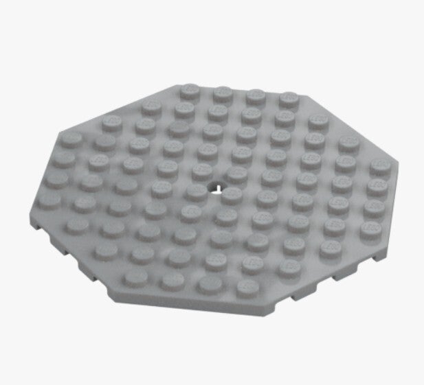 LEGO Oktagon Platte 10x10 Hellgrau 89523 6034493 Octagon Plate