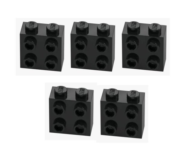 LEGO 5x Konverter Stein 1x2x1 2/3 Schwarz 22885 6275806 Black modifiziert NEU