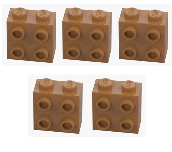 LEGO 5x Konverter Stein 1x2x1 2/3 Medium Nougat 22885 6431328 Braun Konverter