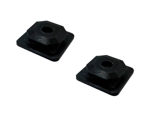 2x YouClip Grundhalter passend für Dacia Renault Mount M3 Bohrung PETG Schwarz