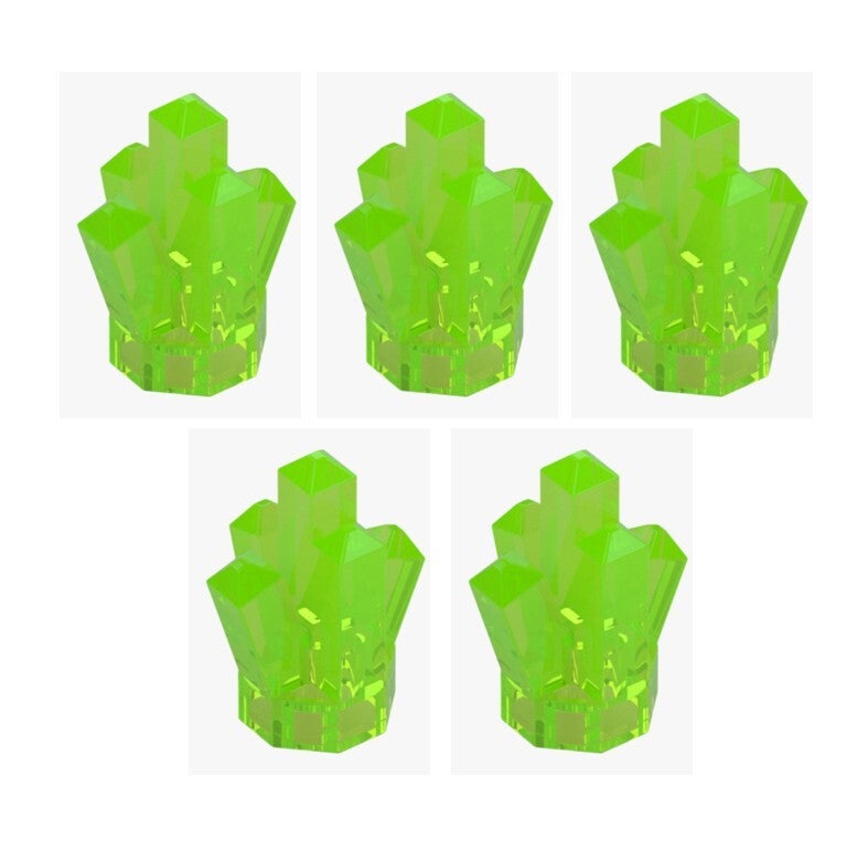LEGO® 5x Kristall Transparent Bright Green Grün 6507862 28623 Rock Crystal Neu