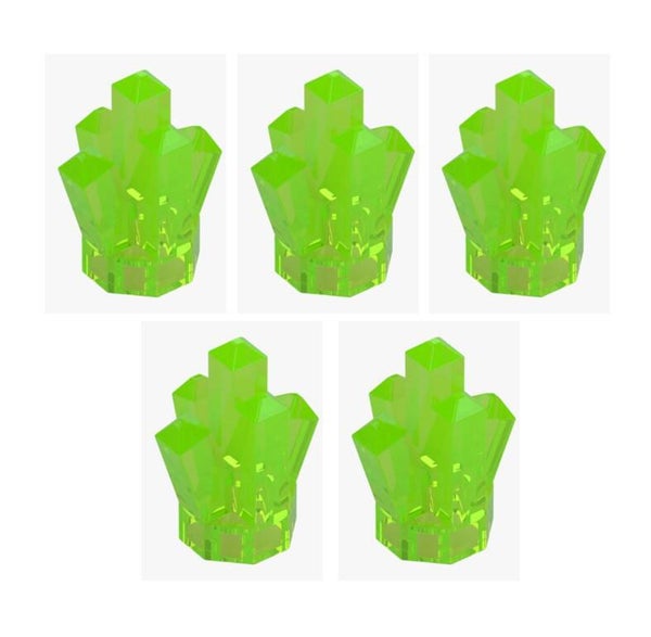 LEGO® 5x Kristall Transparent Bright Green Grün 6507862 28623 Rock Crystal Neu