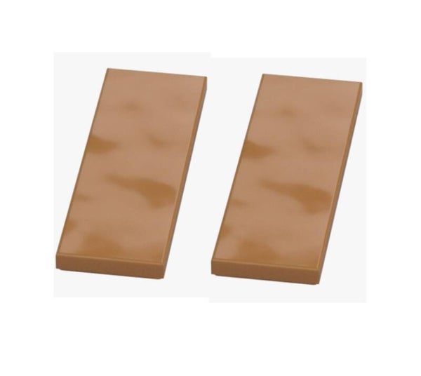 LEGO® 2x Fliese 2x6 Medium Nougat Braun 6381921 69729 Neu Bodenfliesen