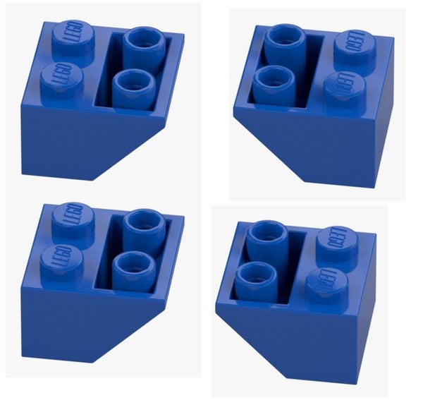 LEGO® 4x Dachstein Schrägstein invers 2x2 Blau 366023 3660 Neu Bright Blue