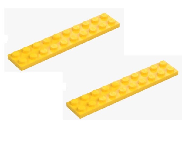 LEGO® 4x Platte 2x10 Gelb Bright Yellow 383224 3832 Bausteine Neu Plate MOC