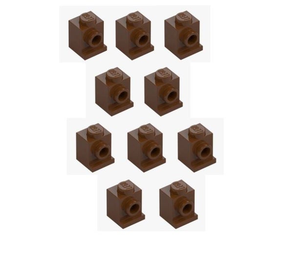 LEGO® 10x Konverterstein 1x1 Rotbraun Reddish Brown 4070 4225469 Neu Brick SNOT