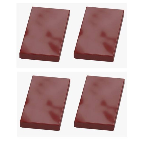 LEGO® 4x Fliese 2x4 Dunkelrot New Dark Red 87079 6186003 Neu Weinrot Flat Tile