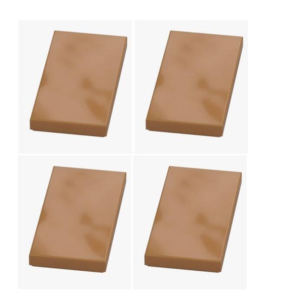 LEGO® 4x Fliese 2x4 Medium Nougat 87079 6218359 Neu Nougat Braun Flat Tile