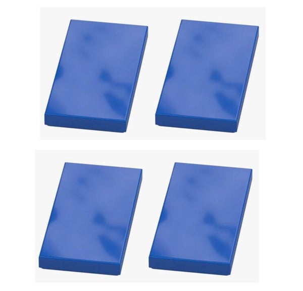 LEGO® 4x Fliese 2x4 Blau Bright Blue 87079 4560180 Neu Flat Tile MOC glatte