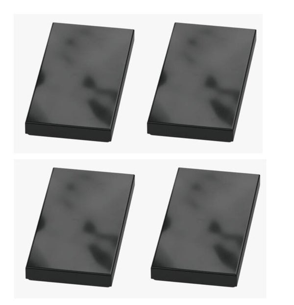 LEGO® 4x Fliese 2x4 Schwarz Black 87079 4560182 Flat Tile glatte Fliesen NEU