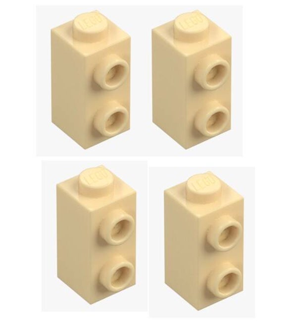 LEGO® 4x Konverter Stein 1x1x1 2/3 Hellbeige 32952 6232135 SNOT Brick Yellow