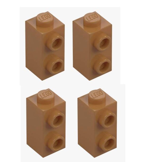 LEGO® 4x Konverter Stein 1x1x1 2/3 Medium Nougat 32952 6422082 Braun SNOT
