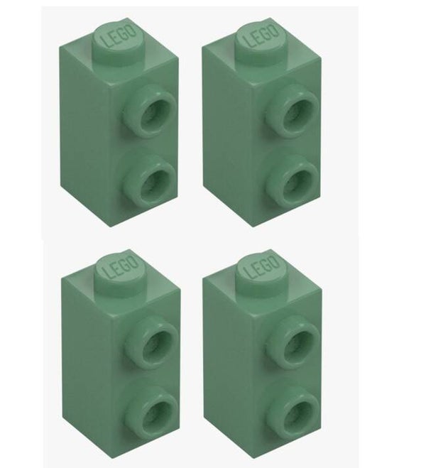 LEGO® 4x Konverter Stein 1x1x1 2/3 Sandgrün 32952 6328131 SNOT Sand Green