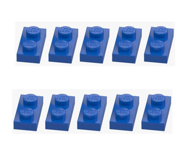 LEGO® 10x Platte 1x2 Blau Bright Blue 3023 302323 Original LEGO Neu Plate