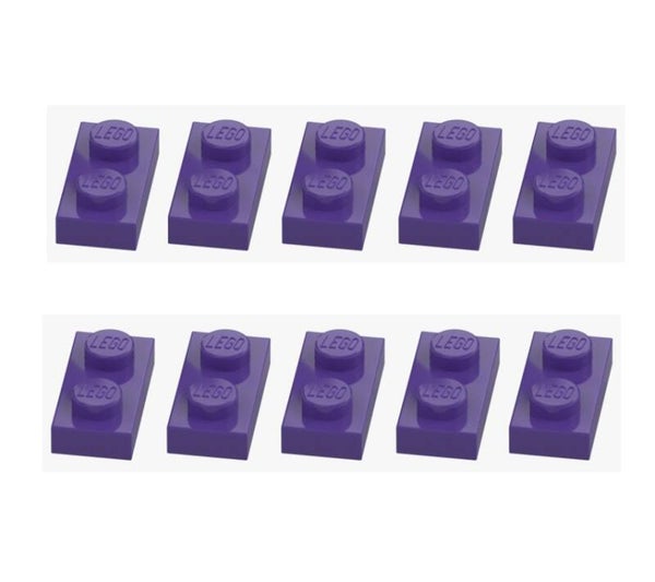 LEGO® 10x Platte 1x2 Lila Medium Lilac 3023 4655695 Violett Neu Plate