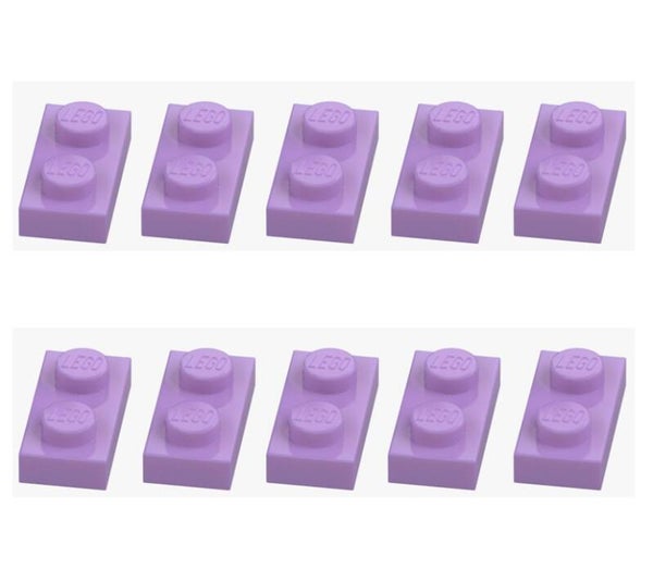 LEGO® 10x Platte 1x2 Medium Lavender Lila 3023 4619512 Original Neu Plate