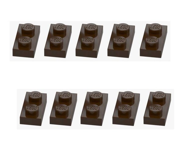 LEGO® 10x Platte 1x2 Dark Brown Dunkelbraun 3023 6058221 Original Neu Plate