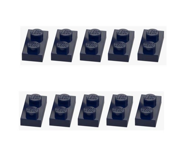LEGO® 10x Platte 1x2 Earth Blue Dunkelblau 3023 4528981 Original Neu Plate