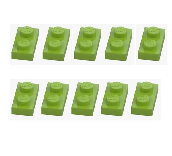 LEGO® 10x Platte 1x2 Bright Yellowish Green Hellgrün 3023 4164037 Neu Plate