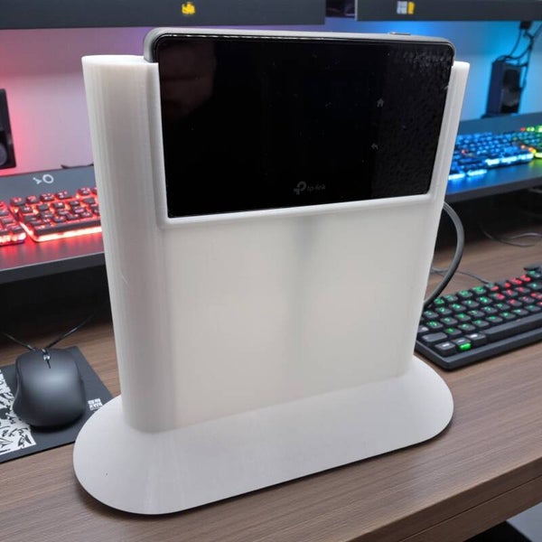 Standfuß TP-Link M8550 5G LTE Router Fensterbank Erhöhung Empfang Weiß
