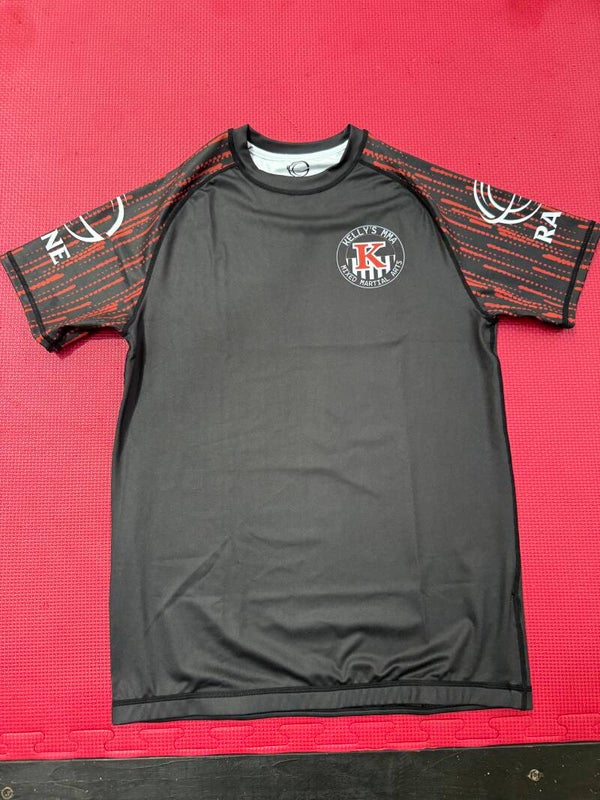 Raine Red and black Rashguard