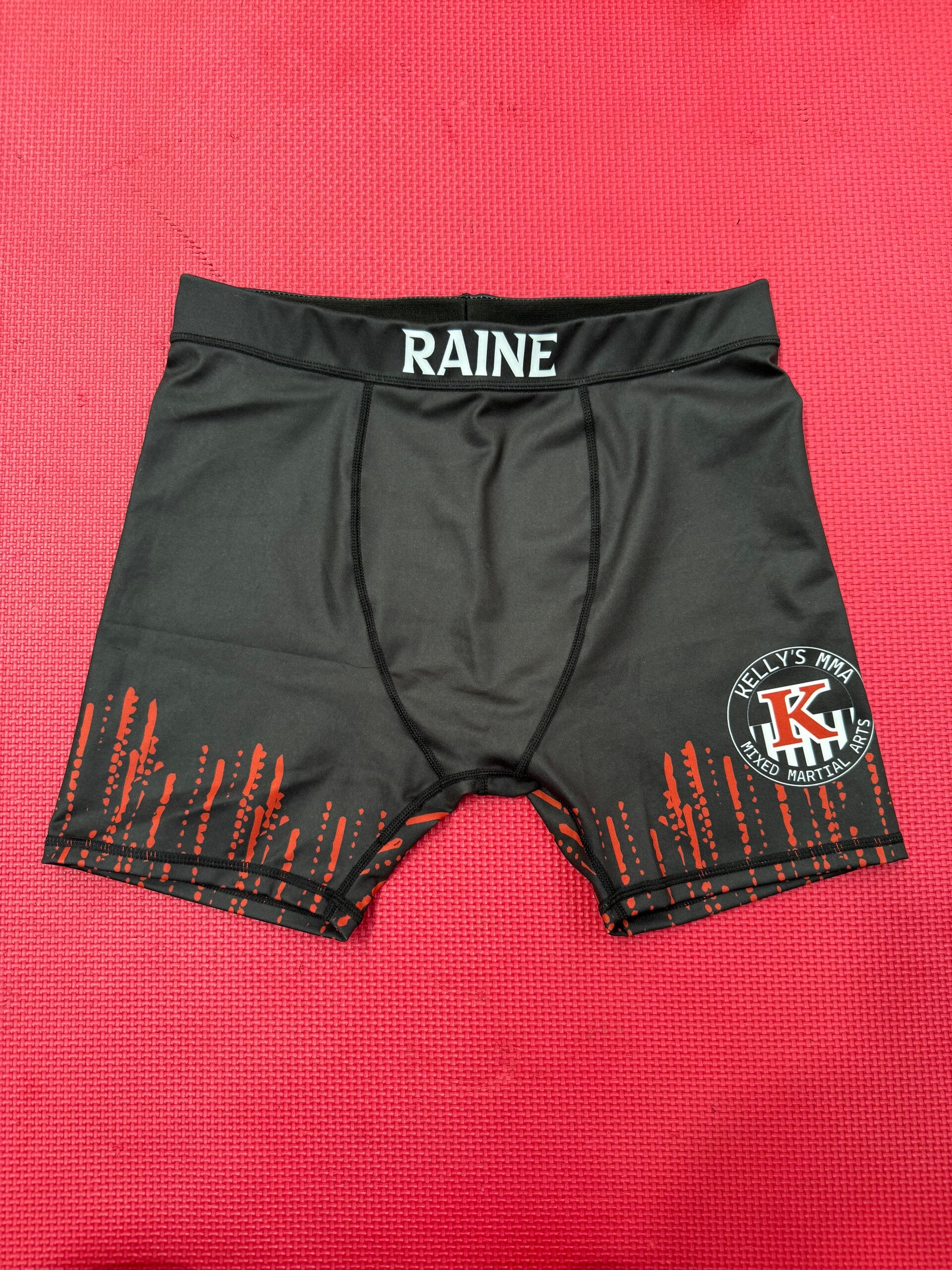 Red and black Vale Tudo shorts