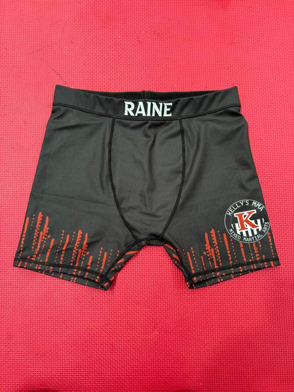 Red and black Vale Tudo shorts