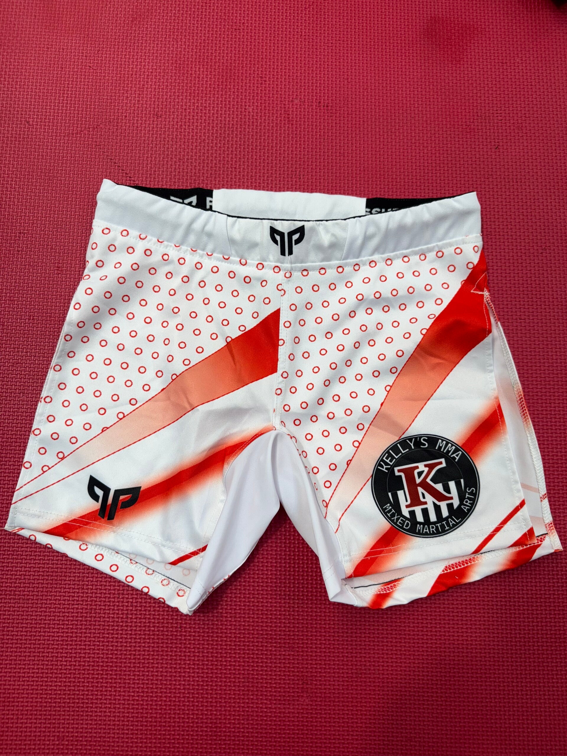 White PP Split shorts