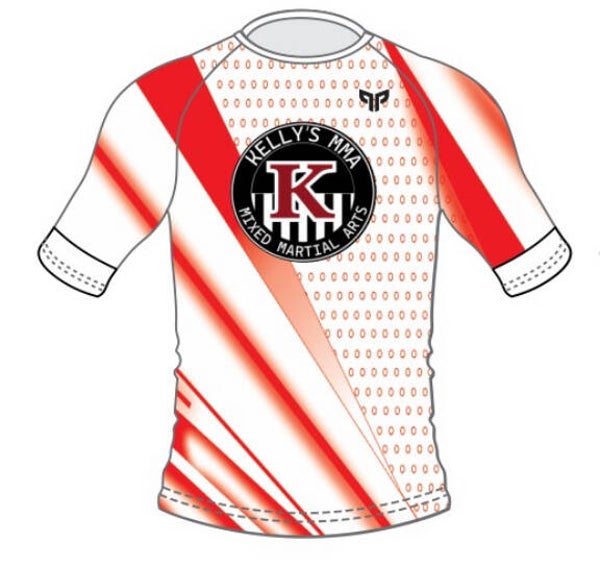 White PP Rashguard short sleeved