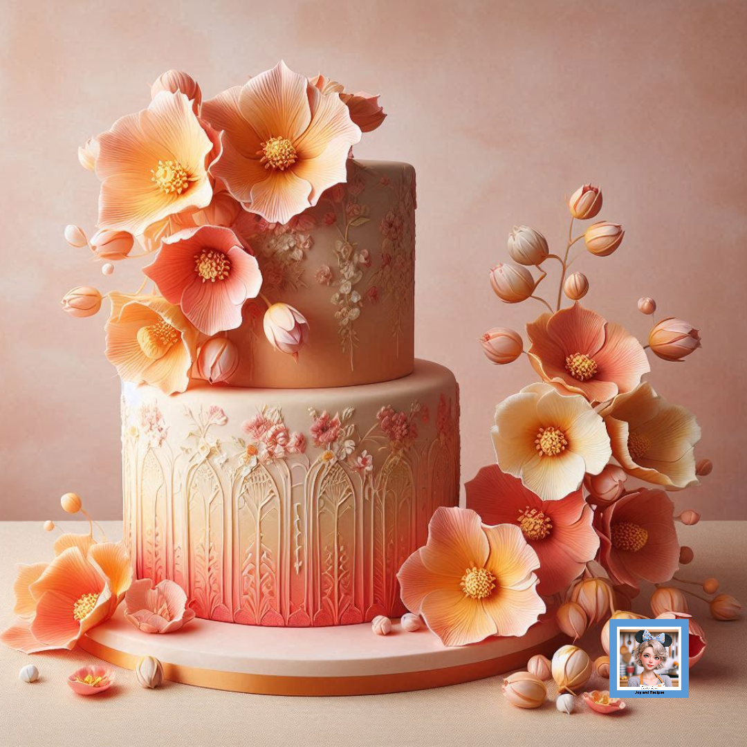 Abutilon Flower Cake Design with AI Joy and Recipes