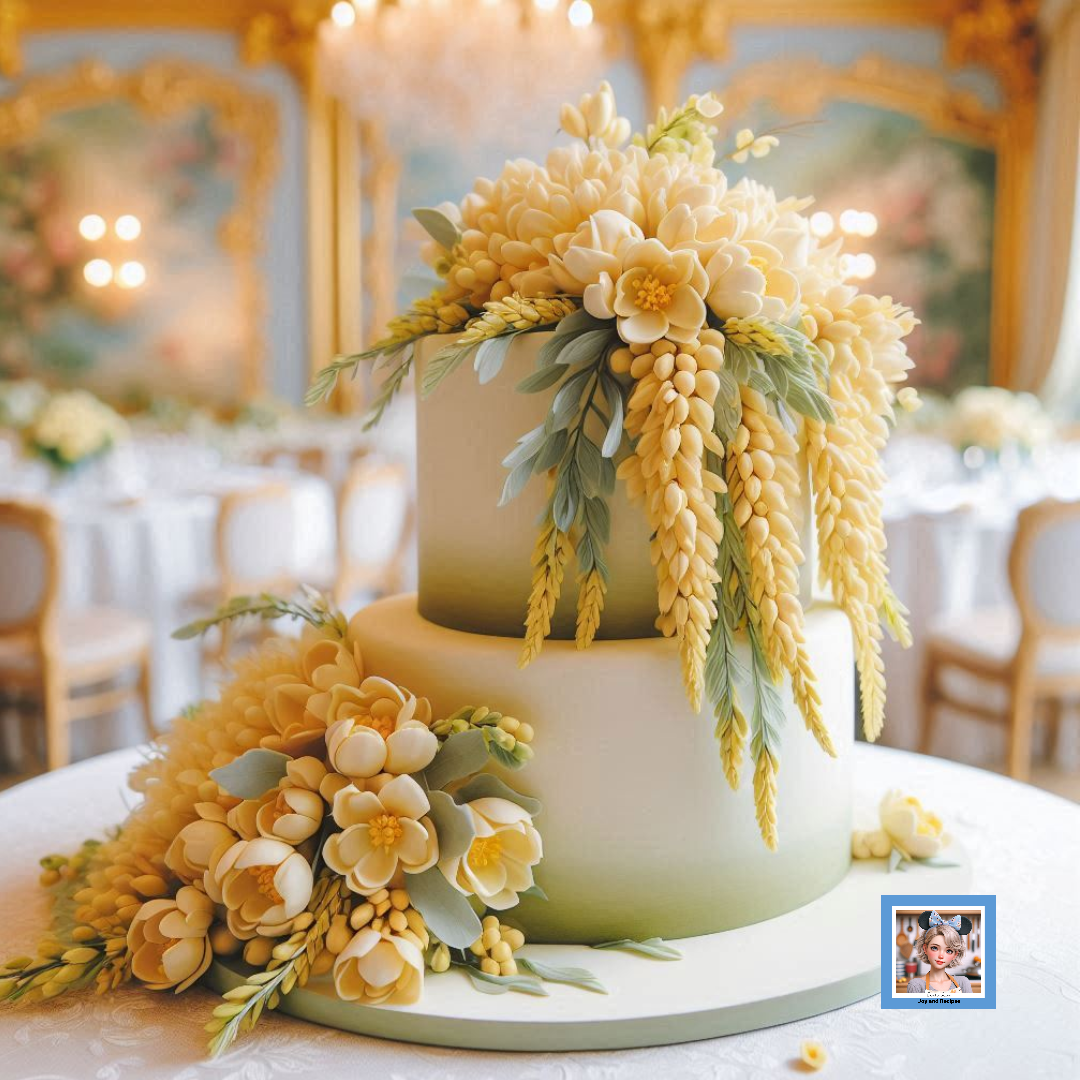 Create an Acacia Flower Cake with AI / AIInspired Cake Creations Joy