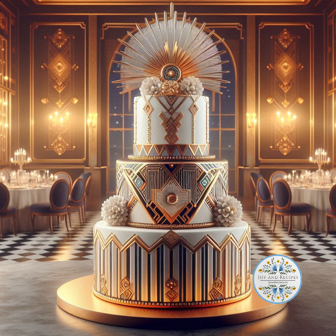 Art Deco Gold Wedding Cakes Art Deco Wedding Cake