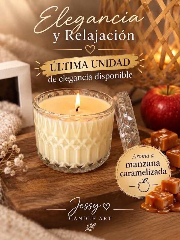 Vela elegante Manzana Caramelizada