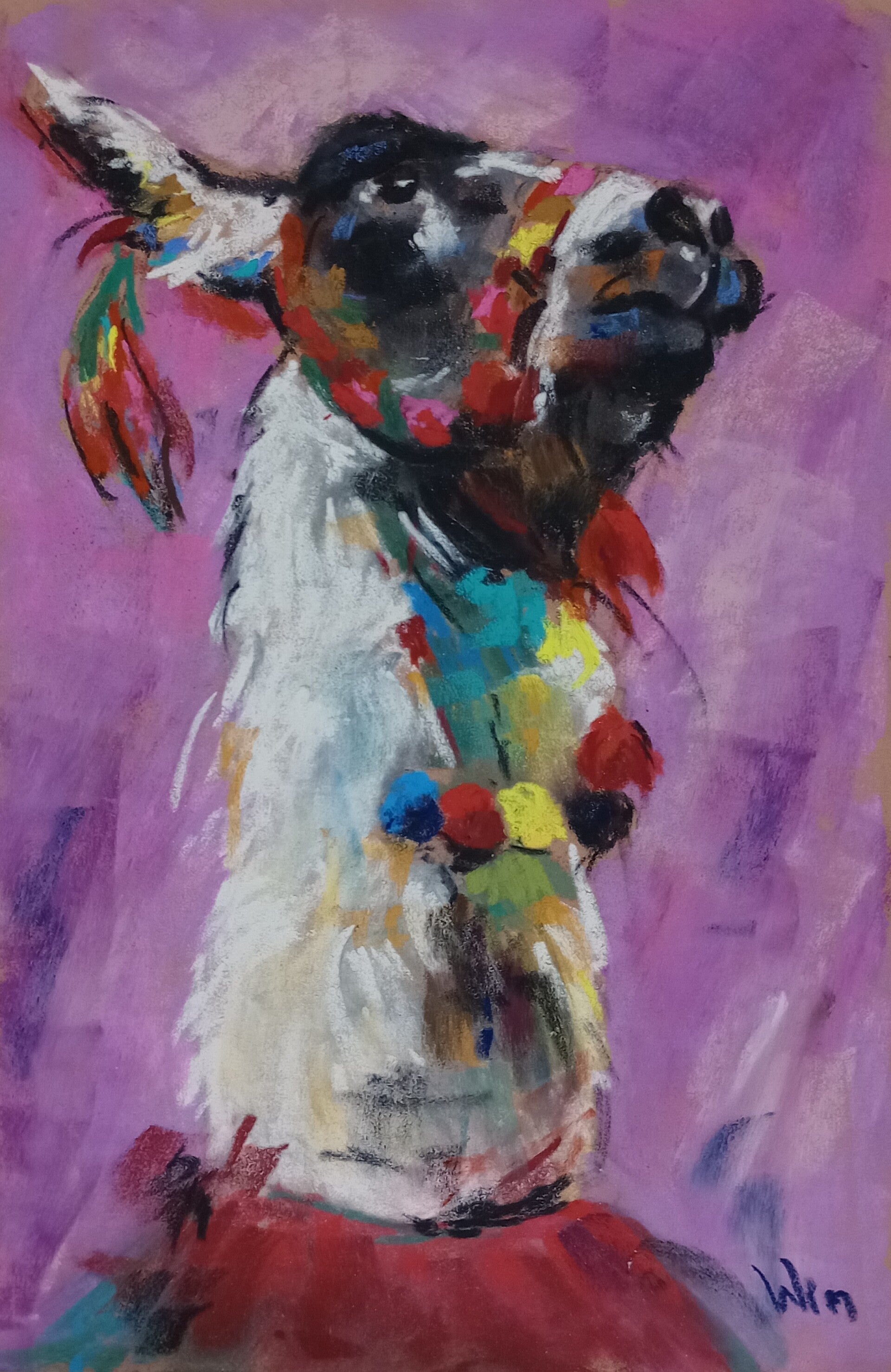 Giclée Limited Edition – A Noble Llama – 30x20m