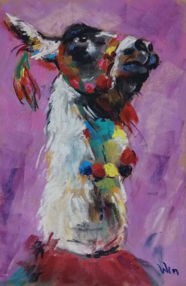 Giclée Limited Edition – A Noble Llama – 60x40m