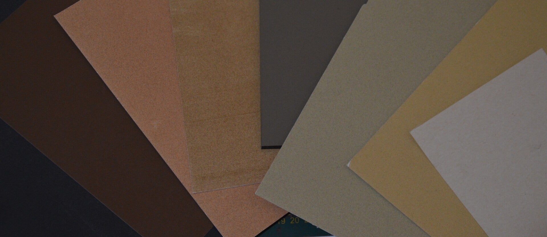 foto van verschillende soorten pastelpapier