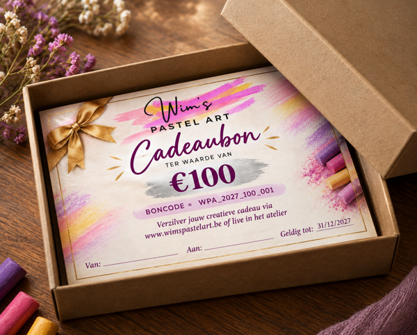 Zilveren Cadeaubox – €100 –  De Meesterlijke Pastelbelevenis