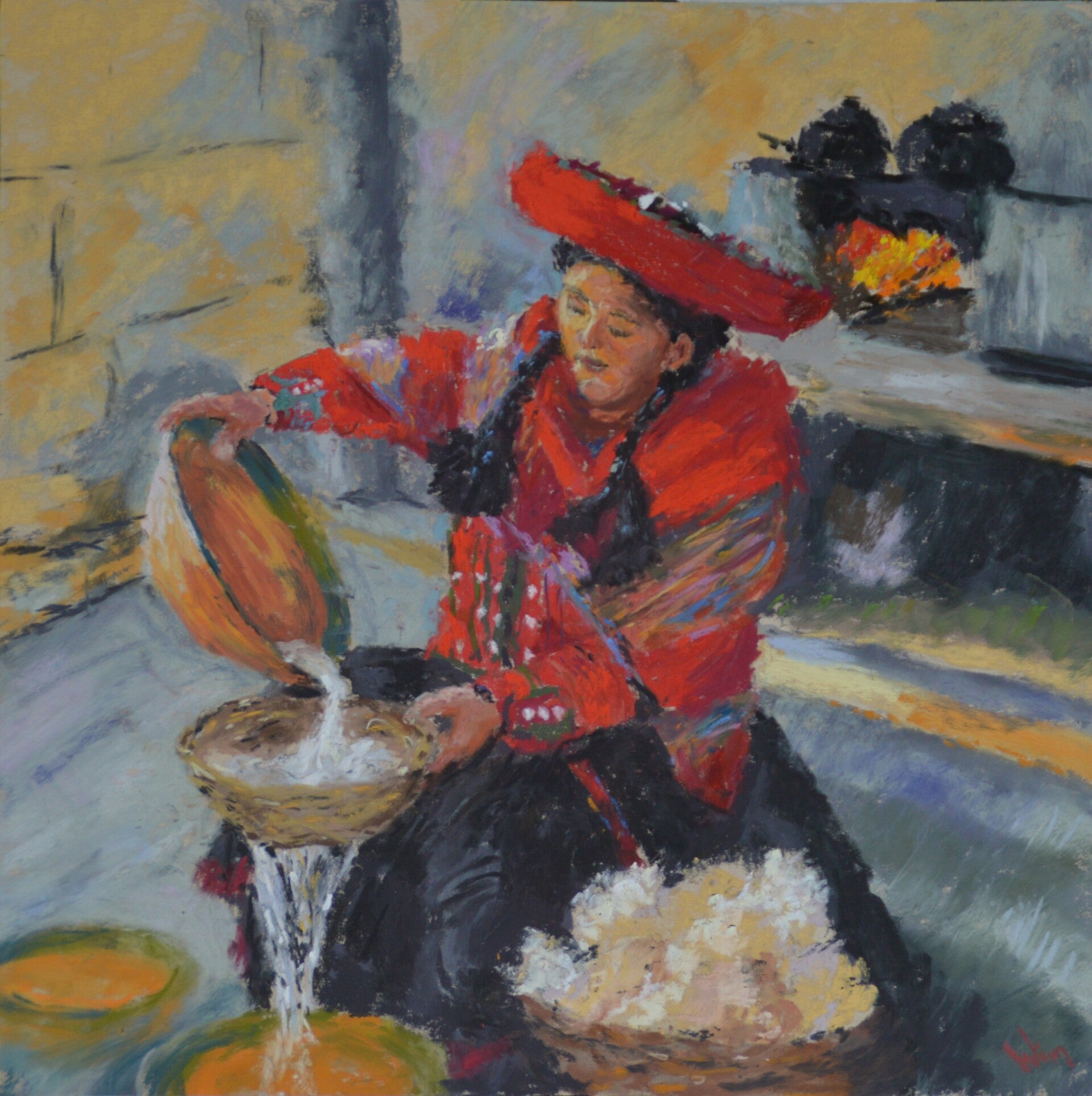 Lavandera de Chinchero