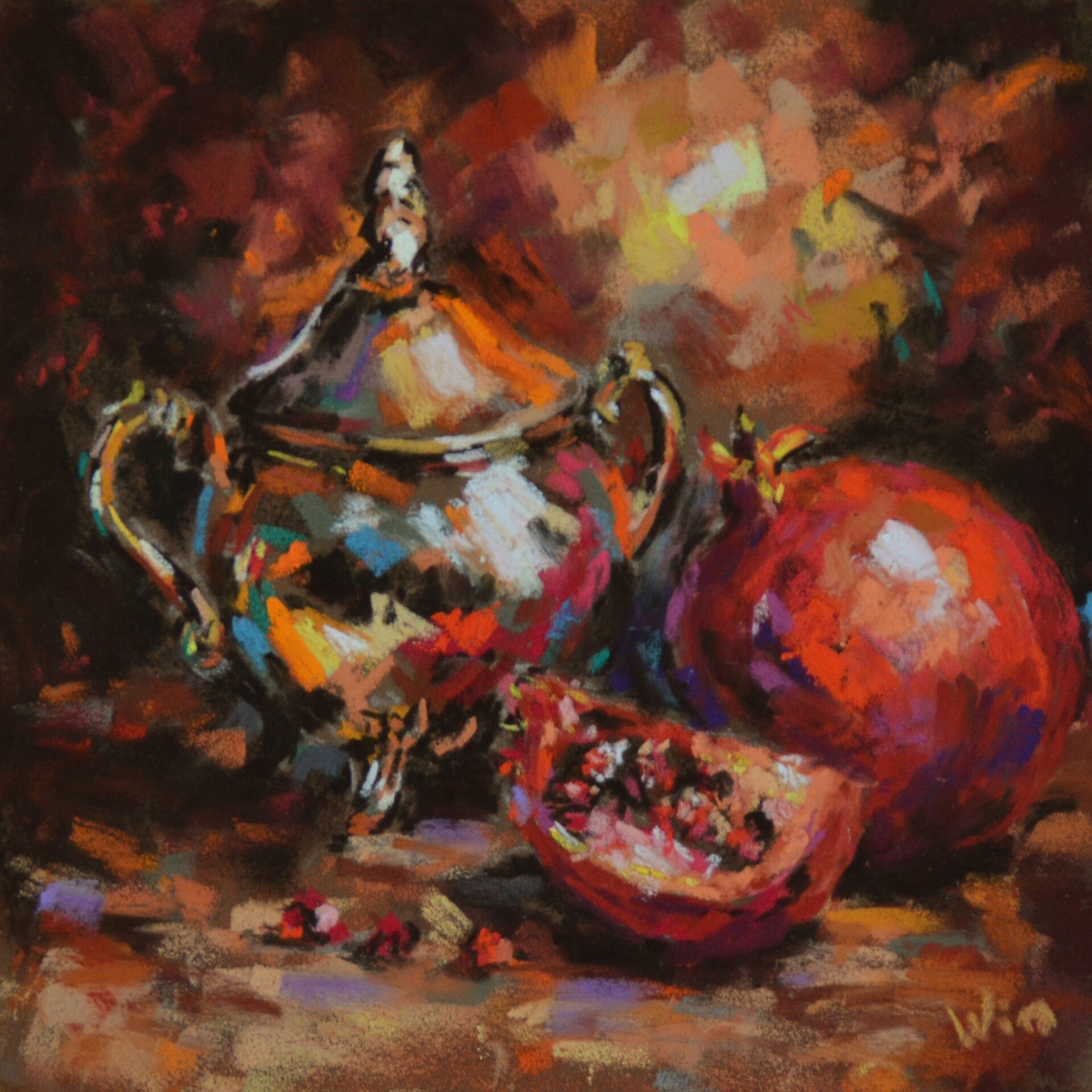 Pomegranate and Silver